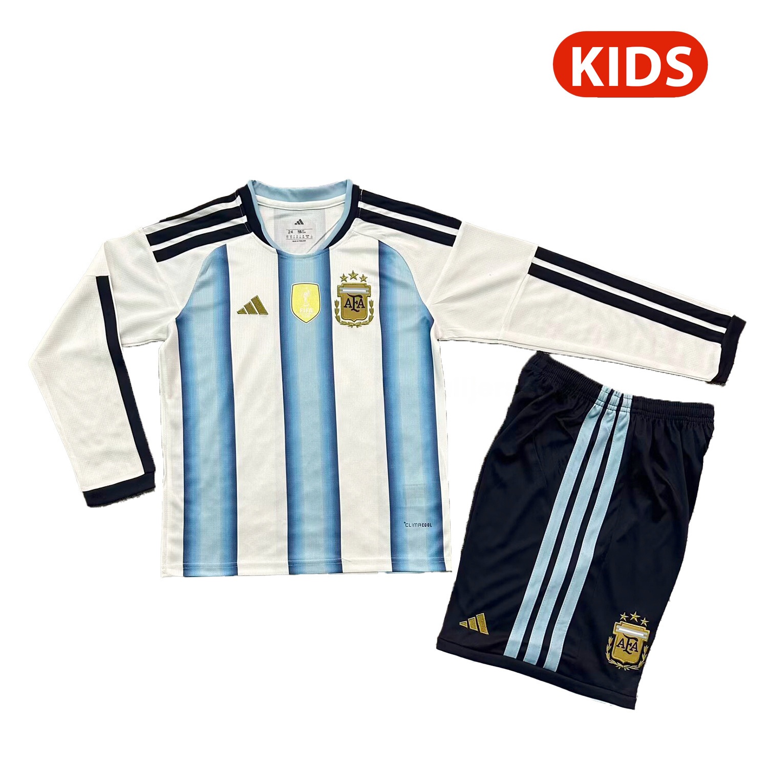 Argentina 2026 Home Long Sleeves Kids Kit - JerseysGala