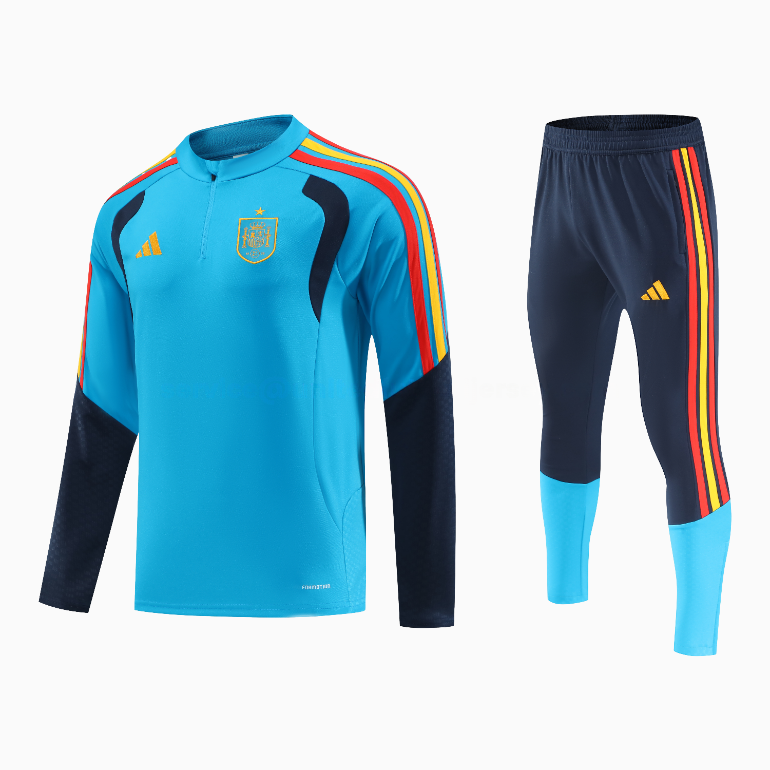 Spain 2026 Long Sleeve Training Set - Light Blue Top & Pants - JerseysGala