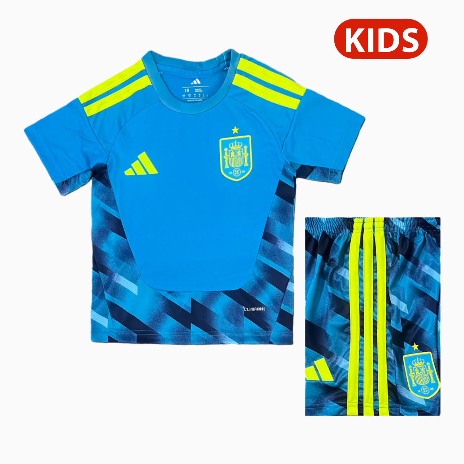 Spain 2026 Goalkeeper Blue Kids Kit - JerseysGala