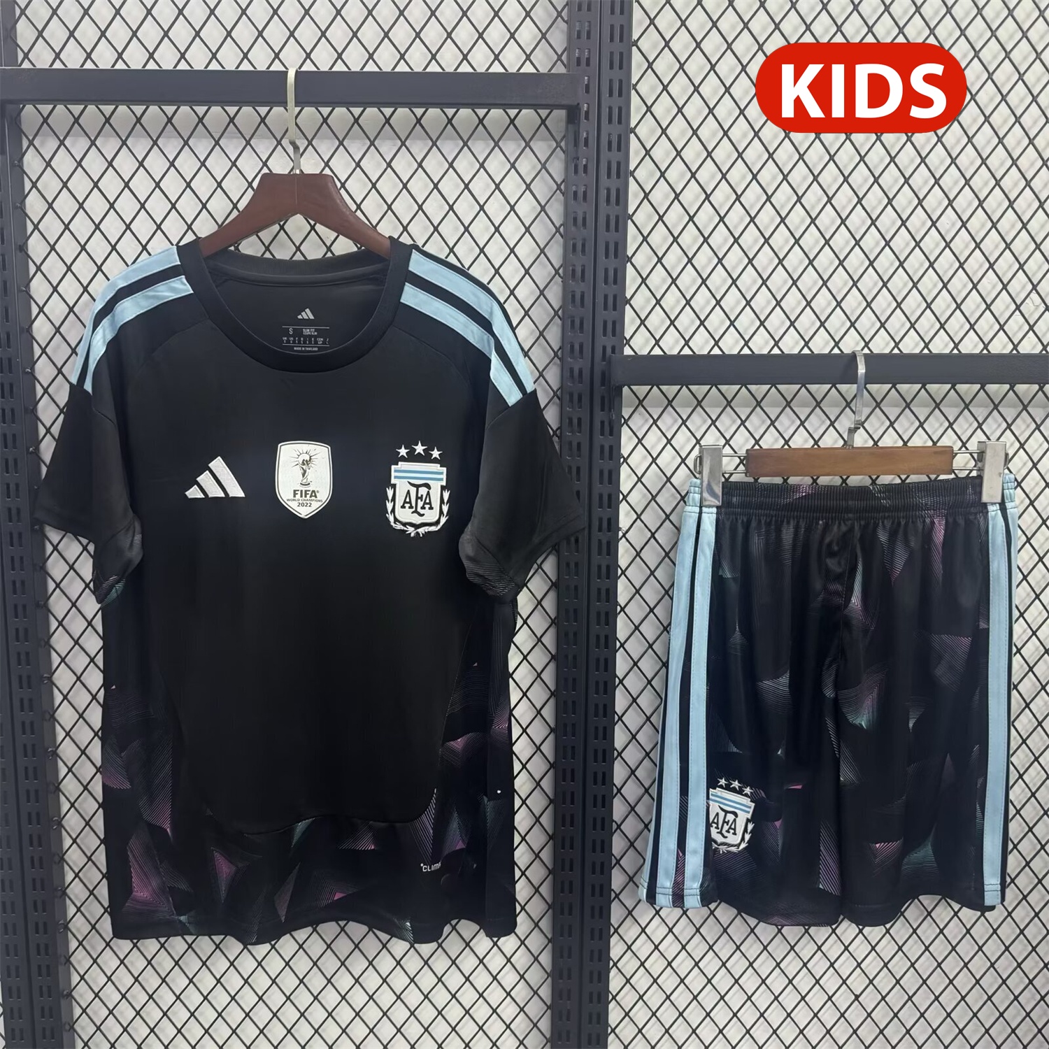 Argentina 2026 Goalkeeper Black Kids Kit - JerseysGala