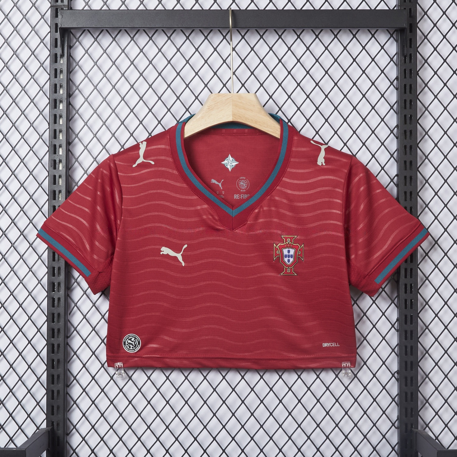 Women's Portugal 2026 Home Cropped Jersey - JerseysGala