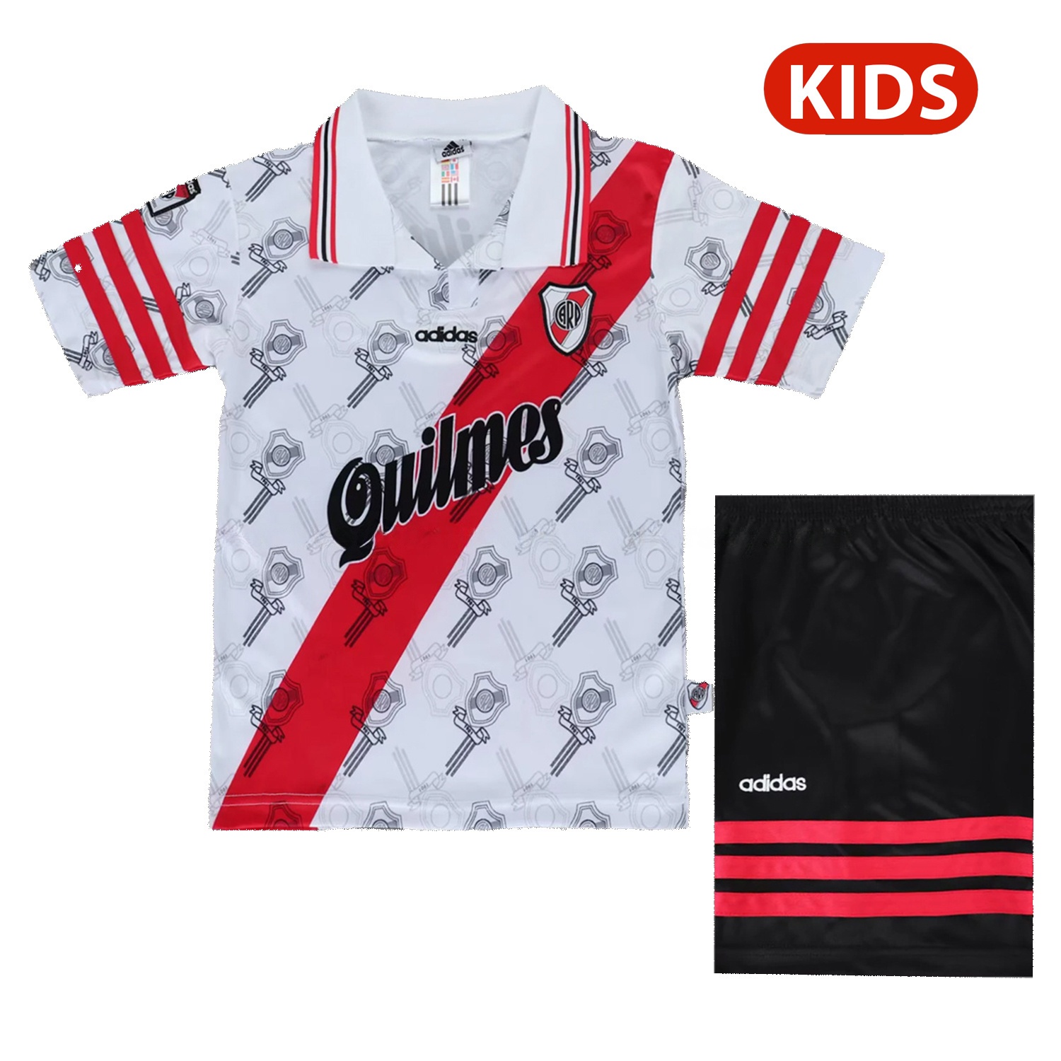 Retro River Plate 1996-97 Home Kids Kit - JerseysGala