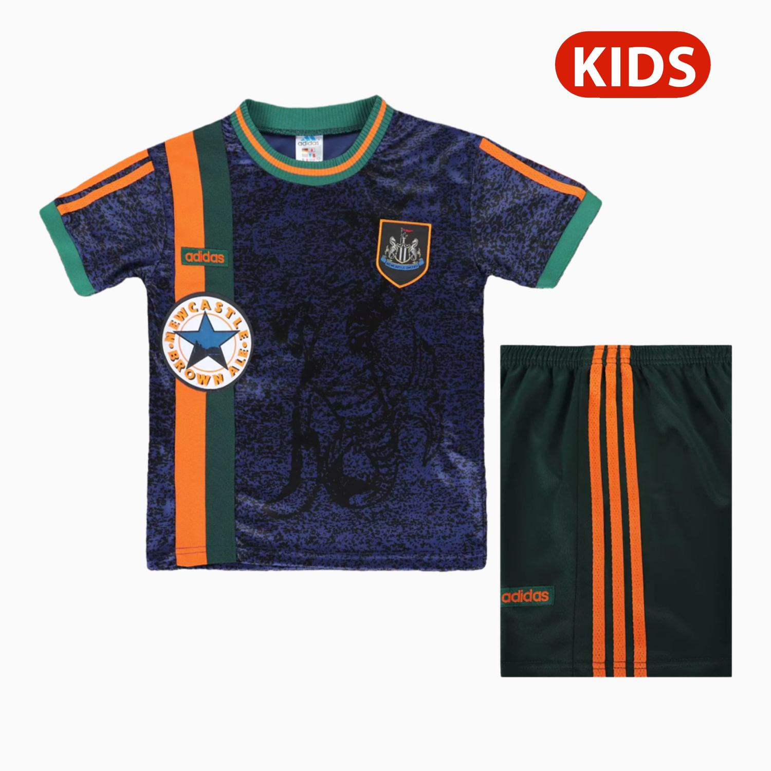 Retro Newcastle United 1997-98 Away Kids Kit - JerseysGala