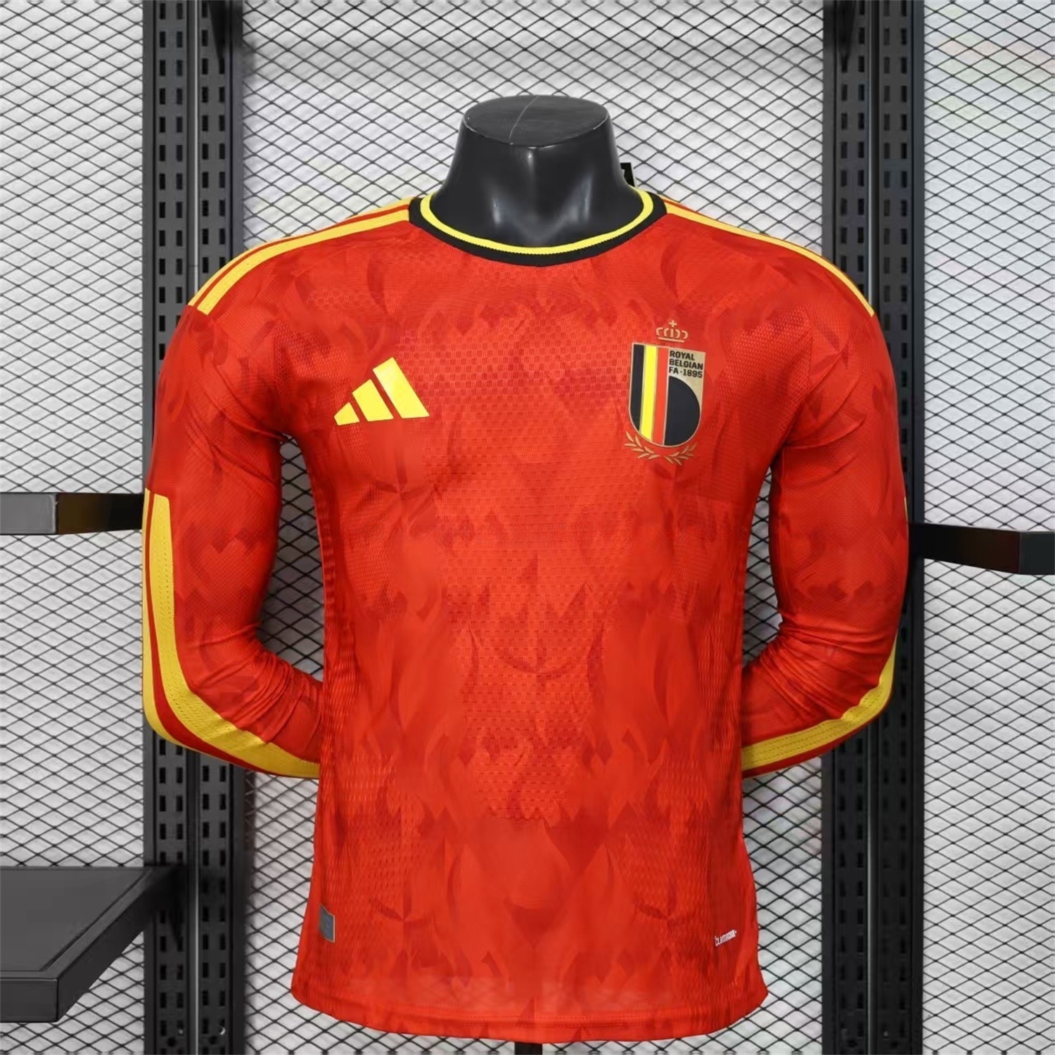 Belgium 2026 Home Long Sleeves Jersey - Player Version - JerseysGala