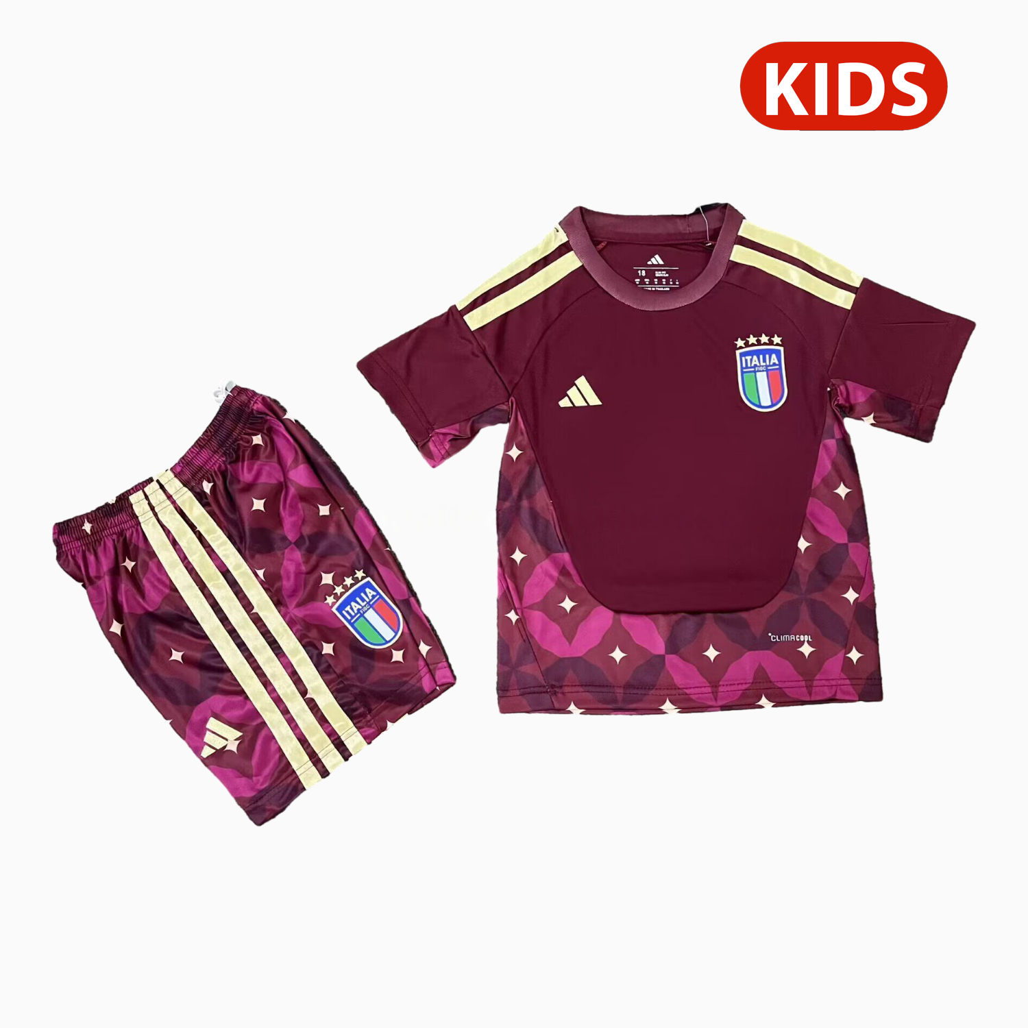 Italy 2026 Goalkeeper Red Kids Kit - JerseysGala