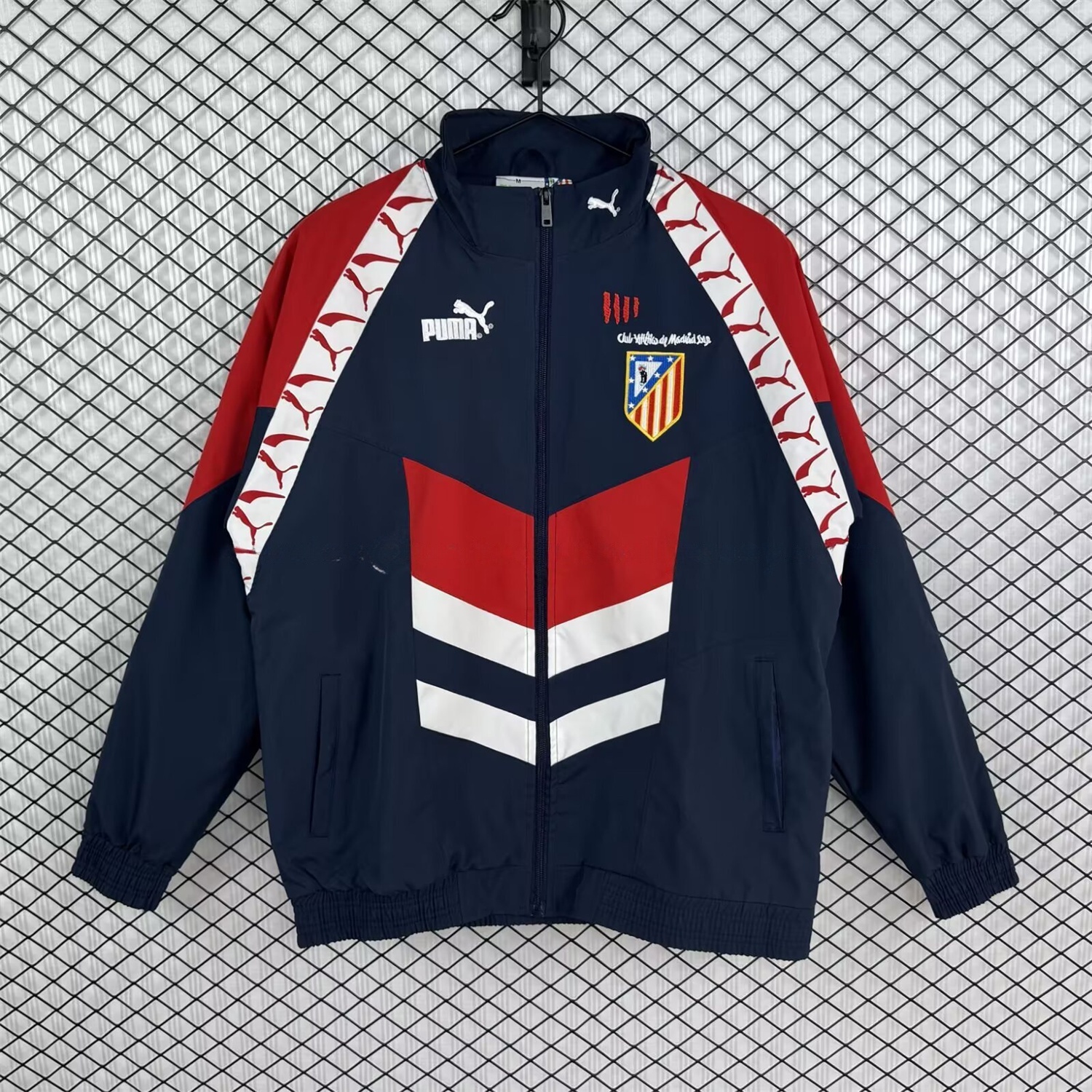 Atletico Madrid 25-26 Windbreaker Jacket - Black - JerseysGala