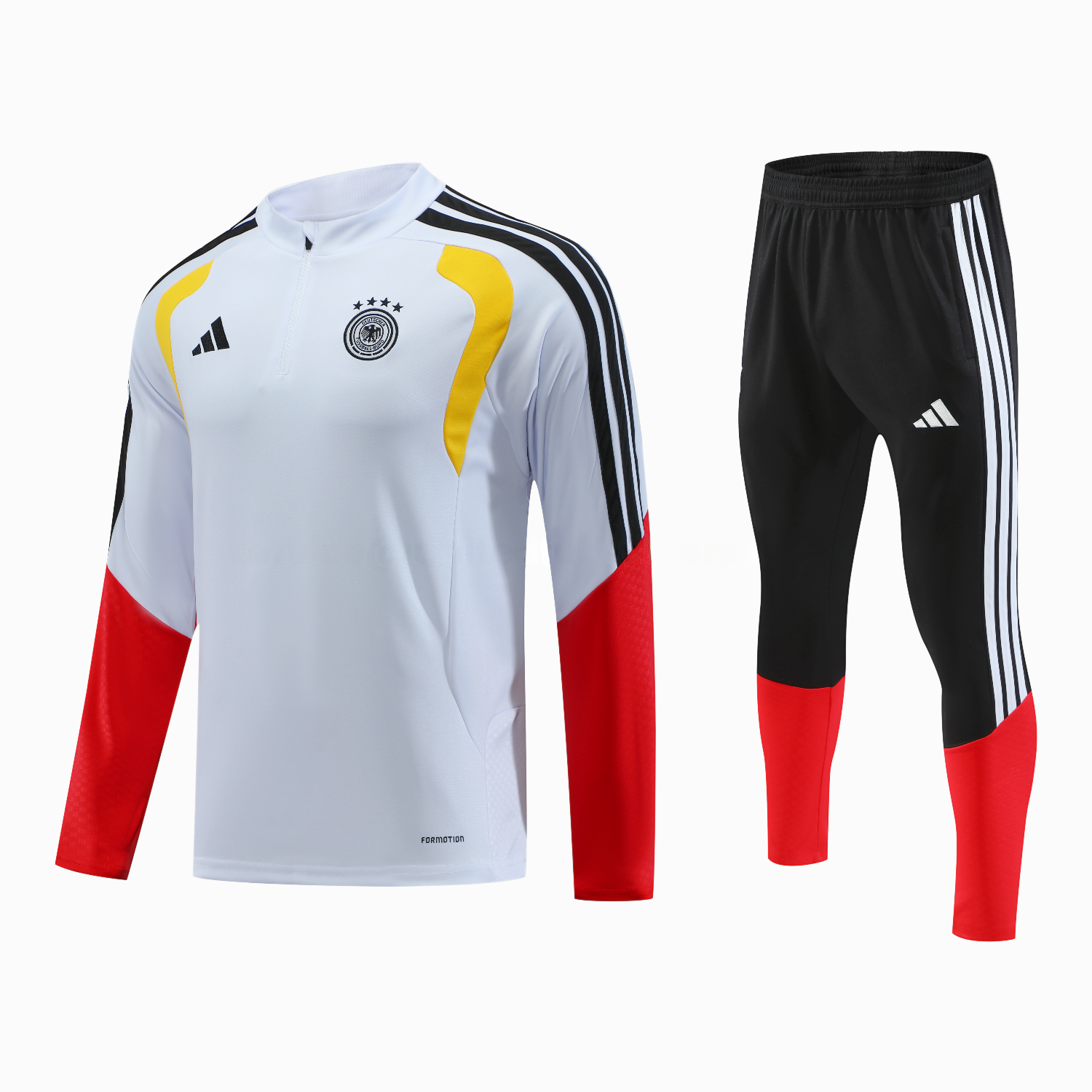 Germany 2026 Long Sleeve Training Set - White Top & Pants - JerseysGala