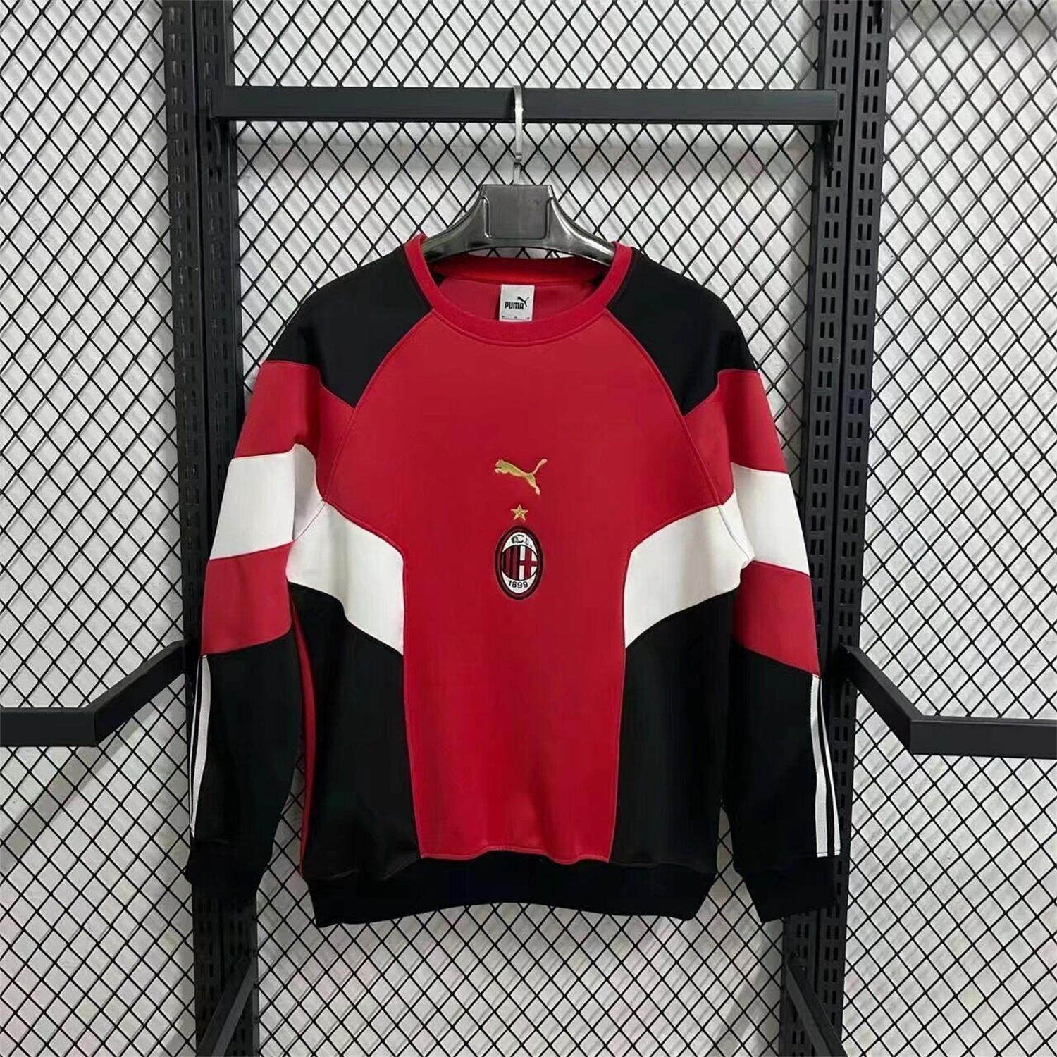 AC Milan Red And Black Unisex Pullover Hoodieullover Hoodie - JerseysGala