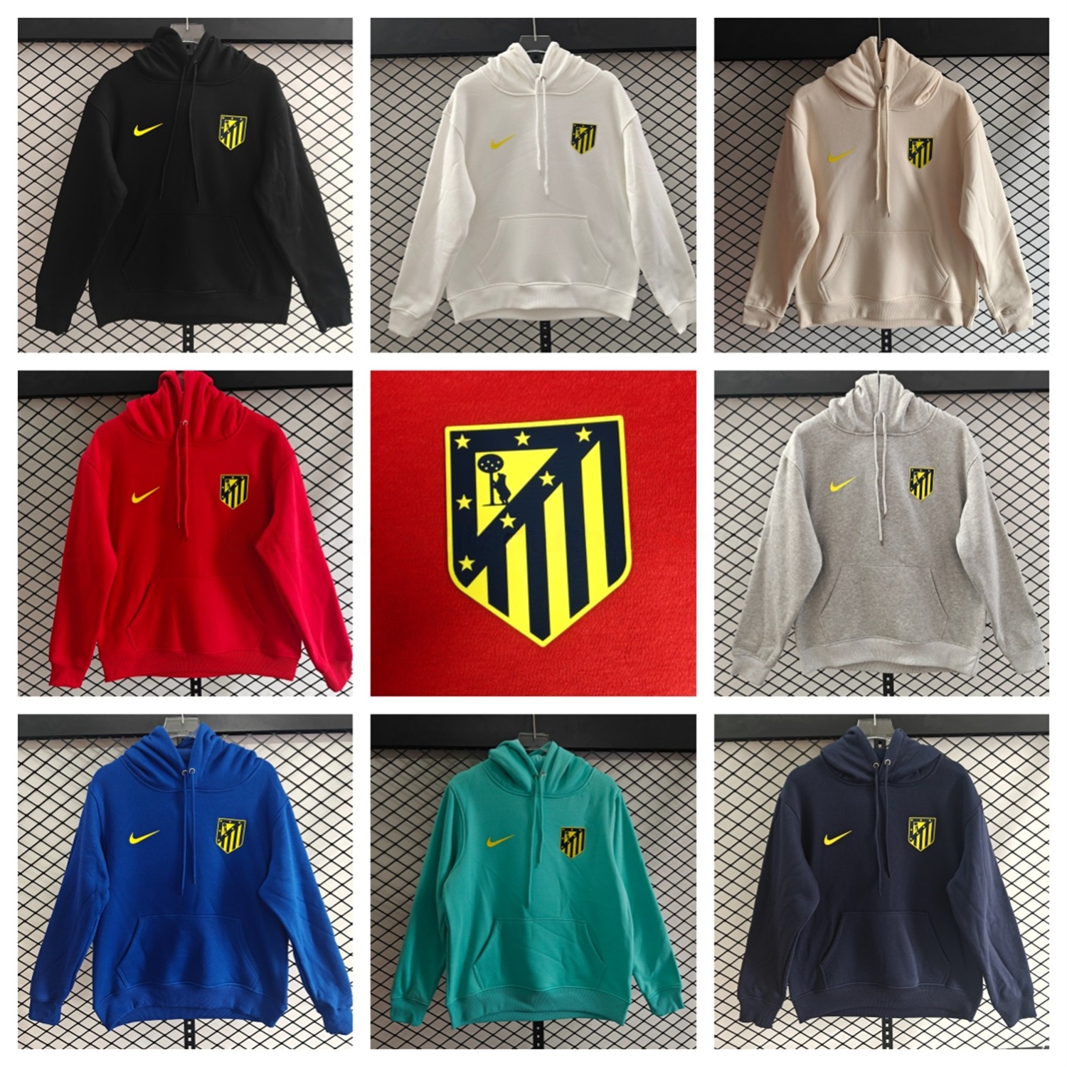 Atletico Madrid 25-26 Originals Terrace Icon Unisex Pullover Hoodie - JerseysGala