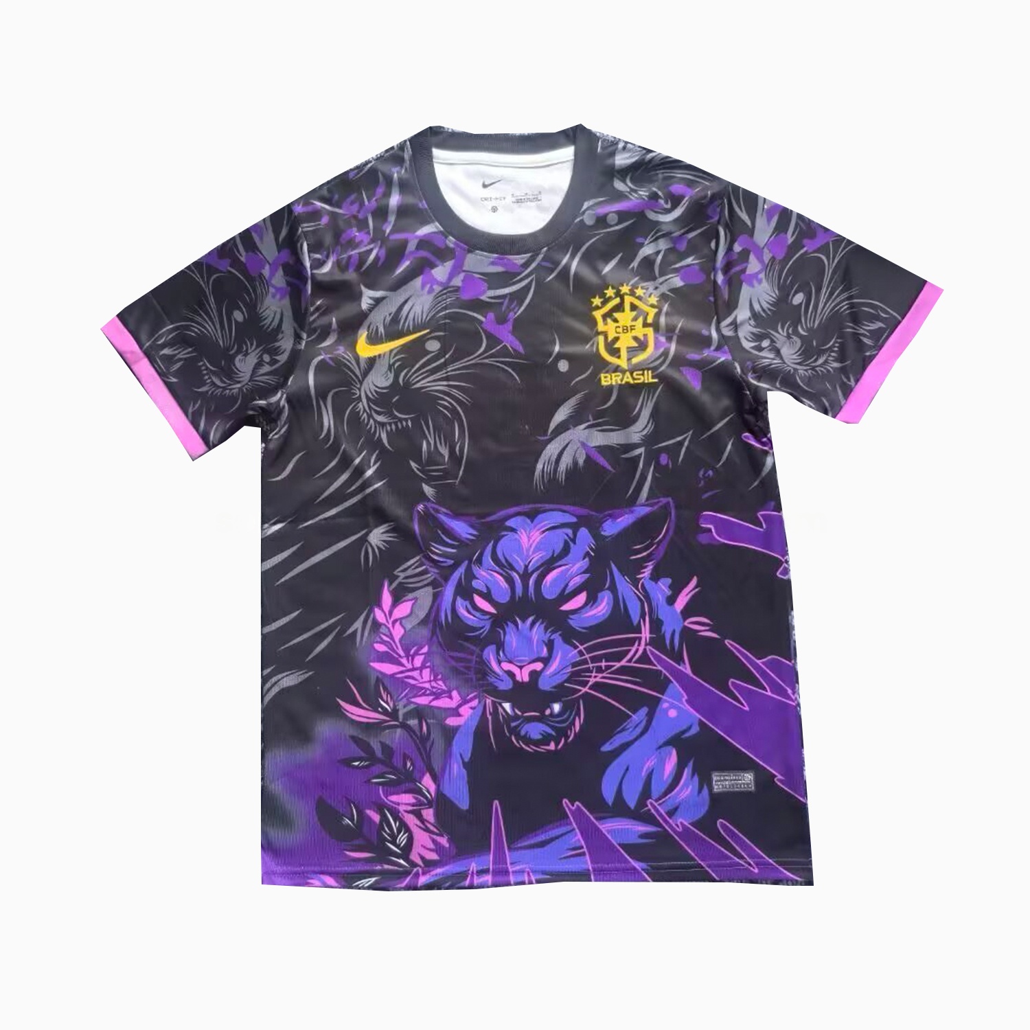 Brazil 25-26 Leopard Purple And Black Jersey - Fans Version - JerseysGala