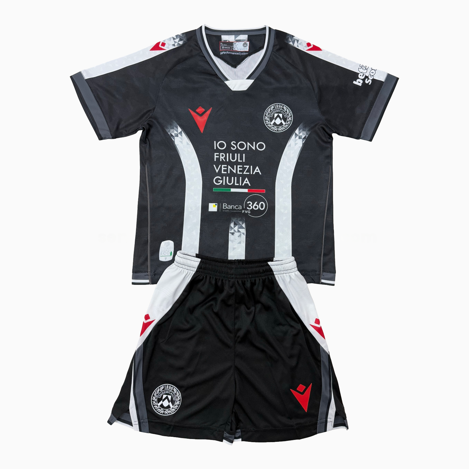 Udinese 25-26 Home Men's Adult Jersey Set - Fans Version - JerseysGala