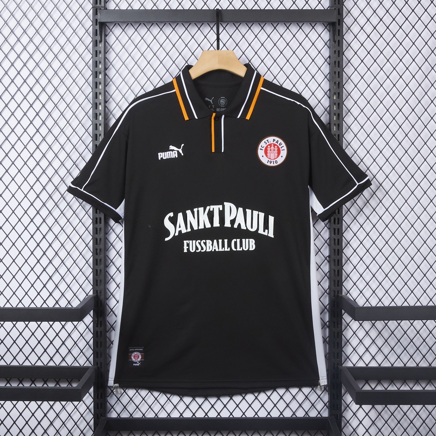 St. Pauli 25-26 Retro Style Polo Jersey - Fans Version - JerseysGala